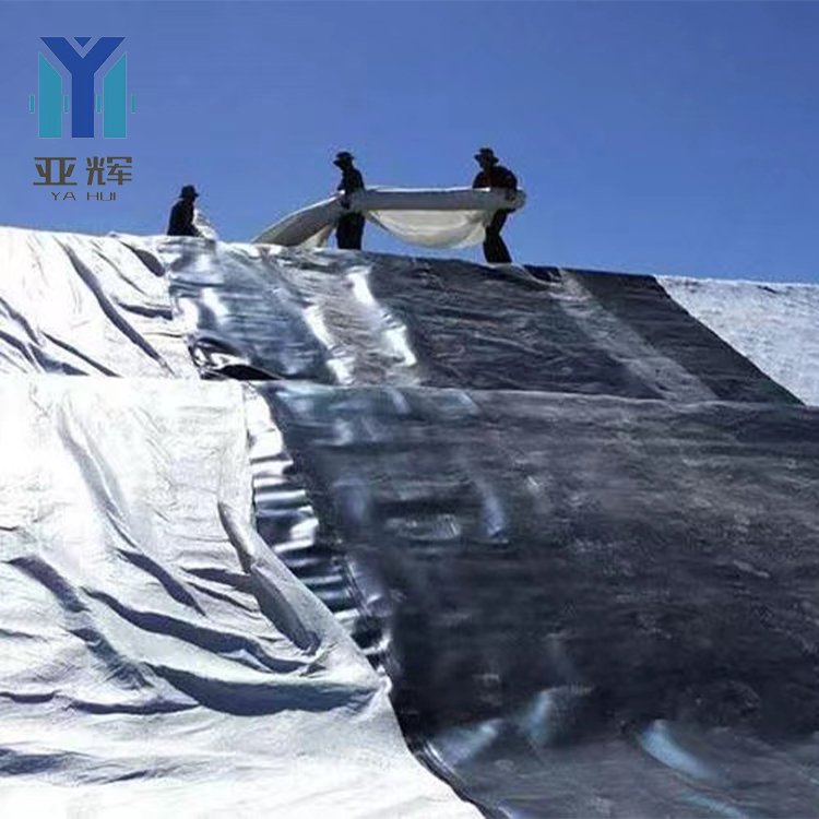 landfill dam plastic sheet membrane lake farm fish tank film pond liner 0.5mm 0.7mmthickness hdpe Geomembrane
