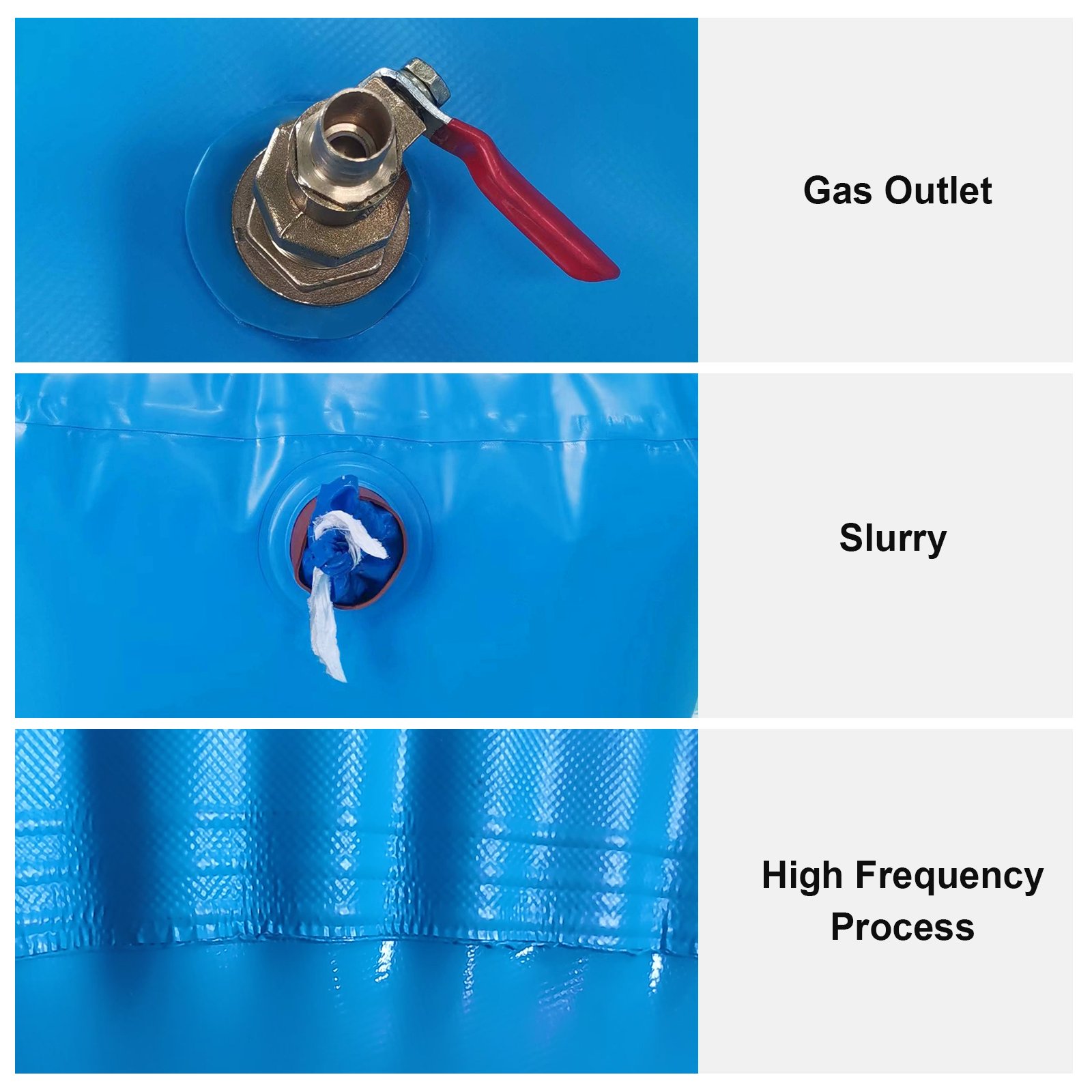 1M3 Small Foldable PVC Biogas Digester Storage Tank for Domestic Use