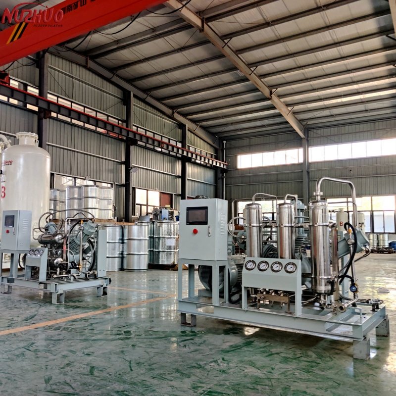 NUZHUO 3nm3/h-20/nm3/h Your Favorite Small Oxygen Compressor For Individual O2 N2 Gas Cylinder Filling