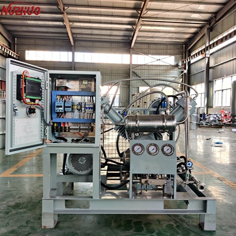 NUZHUO 3nm3/h-20/nm3/h Your Favorite Small Oxygen Compressor For Individual O2 N2 Gas Cylinder Filling