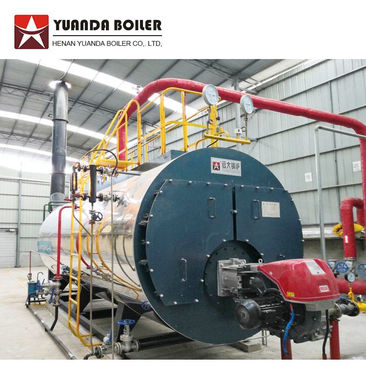 WNS 10 ton Natural Gas Diesel Oil Ethanol Gasoline Kerosene Fired Steam Boiler for sale