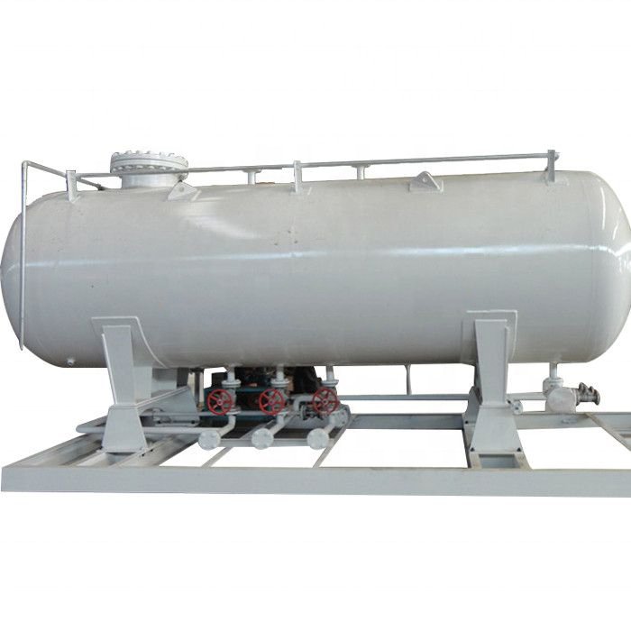 10MT complete LPG skid plant cooking gas refilling Plant with Ex-explosion LPG transfer pump and dispensers