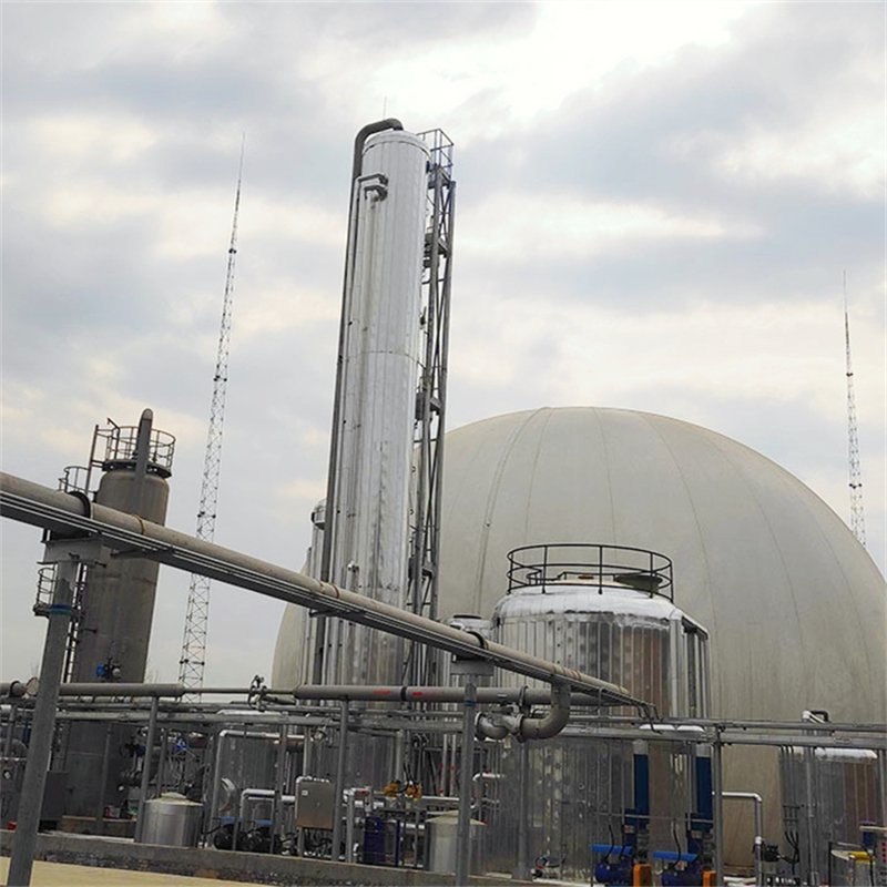 High Purity Biogas H2S Removal Less Corrosive Amine Solution Separation CO2 Removal Equipment From Biogas