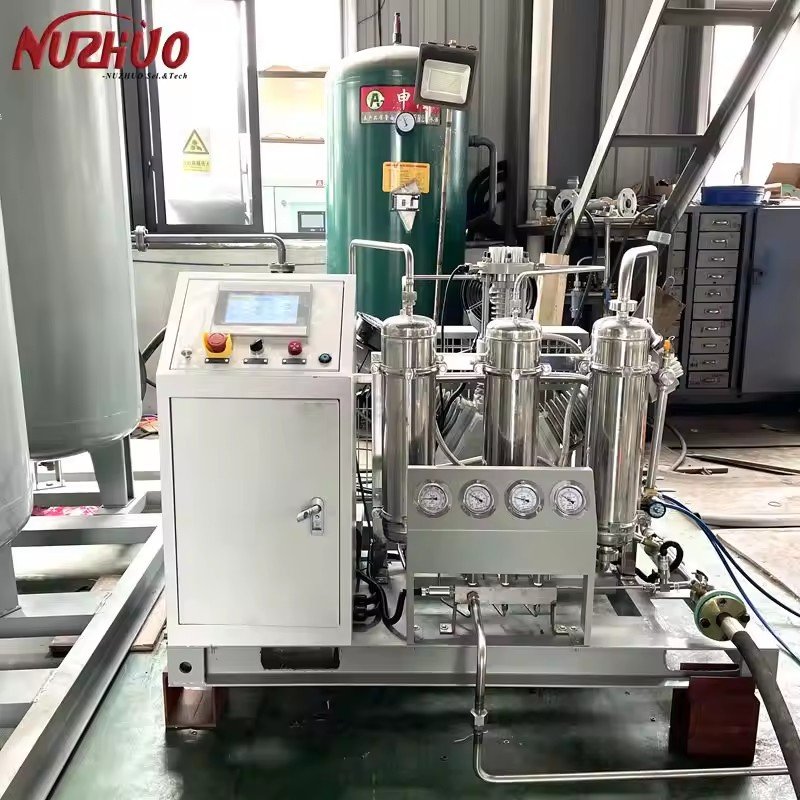 NUZHUO Cylinder Filling Compressor After O2 N2 Generator Widespread Industrial Use Hot In South America
