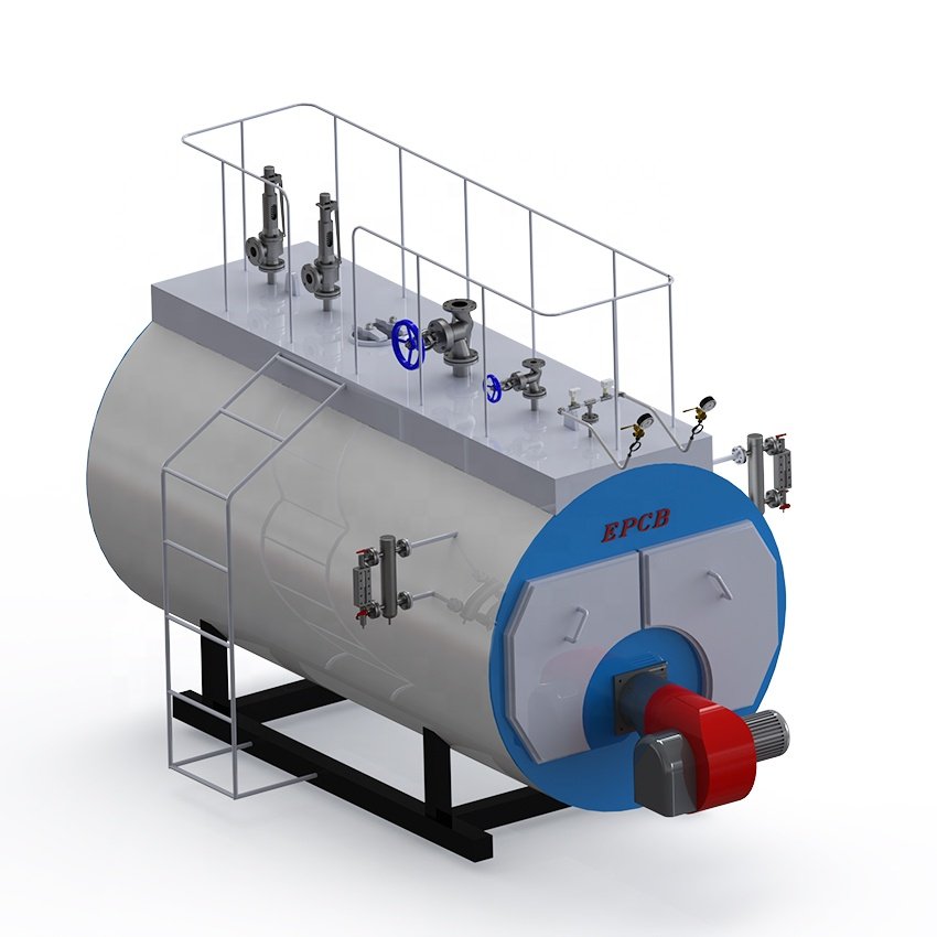 EPCB Industrial PLC Automatic 6 Ton Gas Diesel Fired Steam Boiler for Sterilization Pasteurization