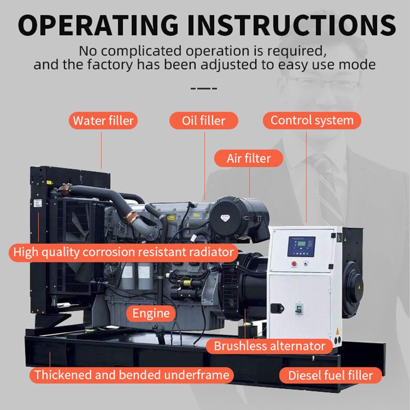 Hot Sell Biogas Generator Biogas Electricity Generation Methane Gas Biogas Generator