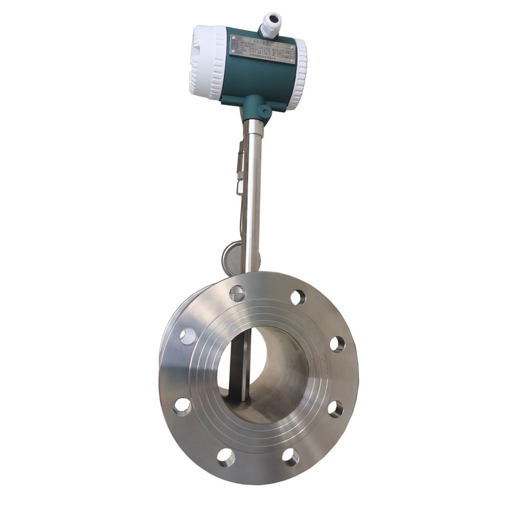 Flow meter vortex style of wafer or flange hvac vapor vortex flow meter aluminium housing precession vortex flowmeter