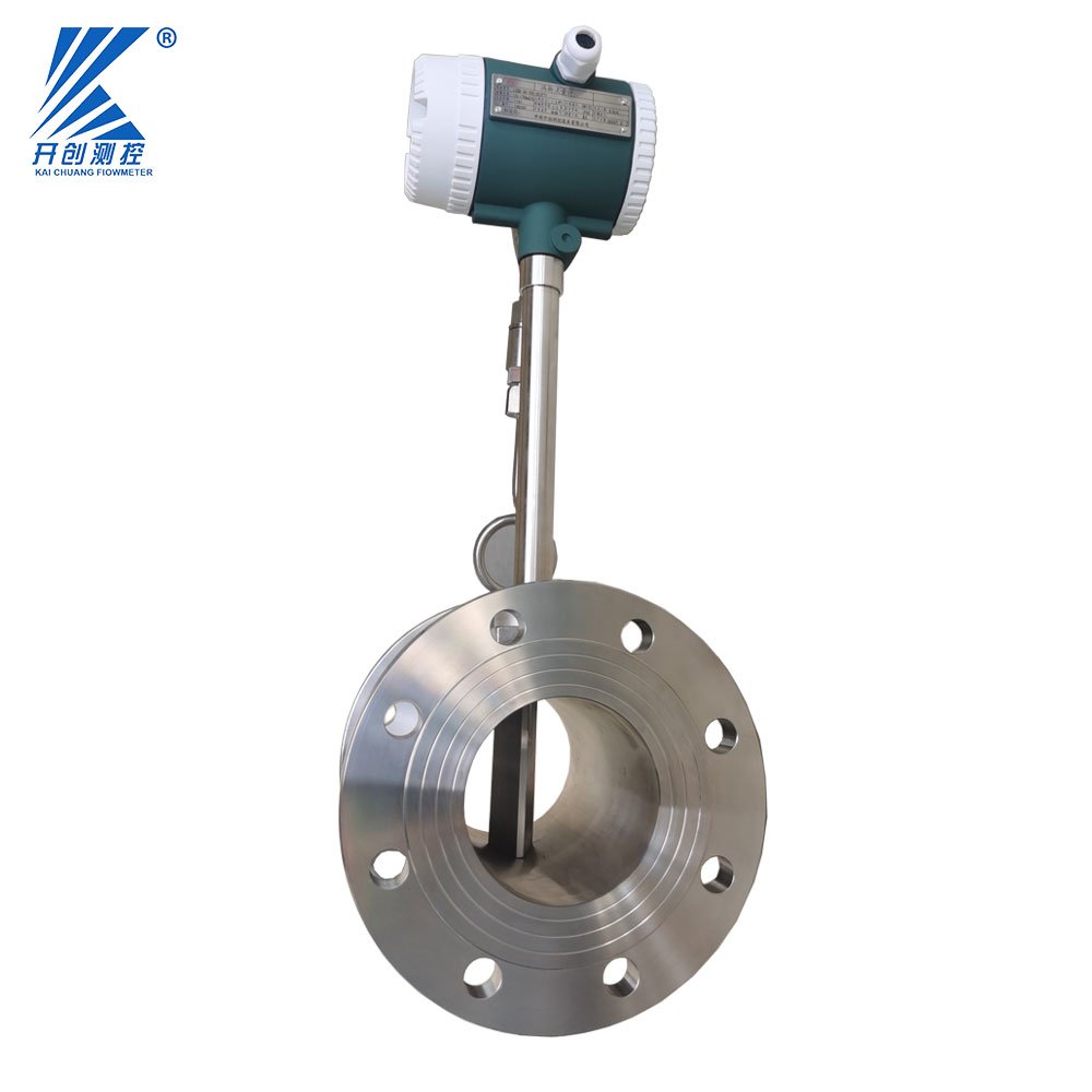 Flow meter vortex style of wafer or flange hvac vapor vortex flow meter aluminium housing precession vortex flowmeter