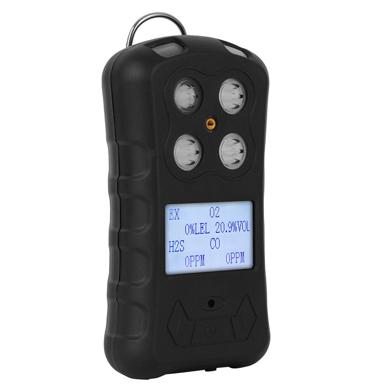 4 in 1 portable Multi gas leak detector biogas analyzer with external sampling pump