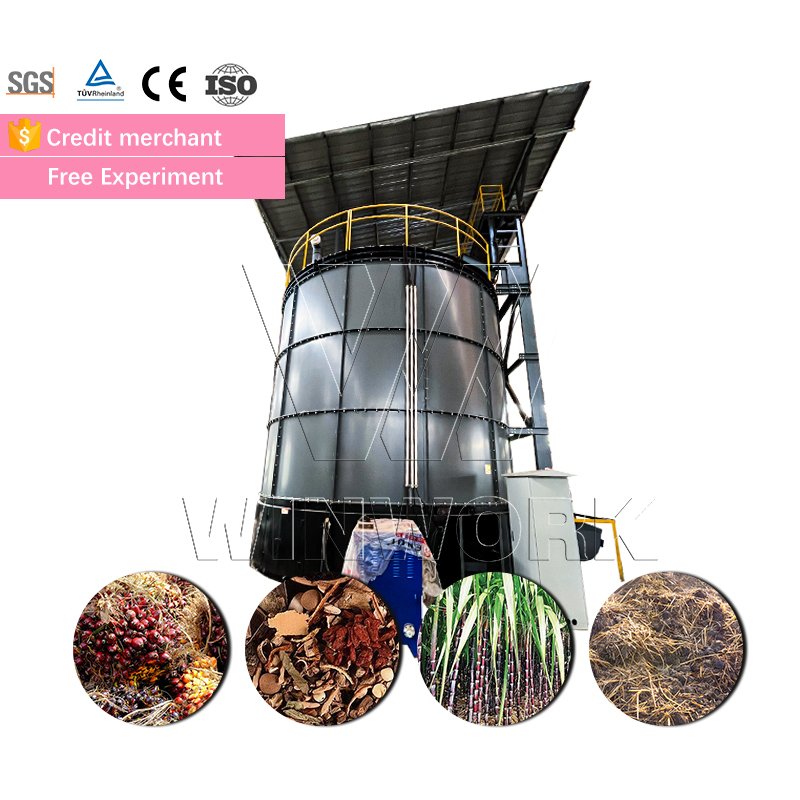 WINWORK Organic Fertilizer Production Equipment Kitchen Food Waste Composting Machine Chicken Manure Fermenter