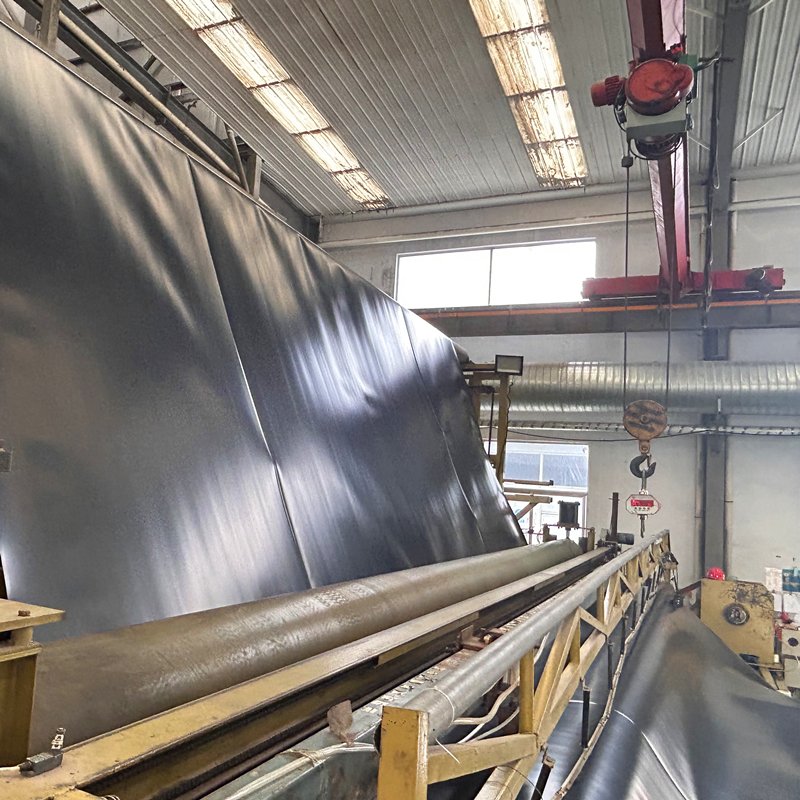 pvc geomembrane 10m Hdpe Smooth geomembrane hot weldert For Artificial Lake Aquaculture Biogas Digester