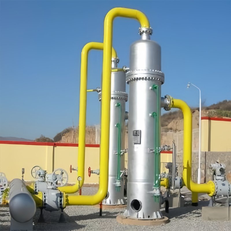 Petroleum device oilfield horizontal three phase separator / skid mounted oil gas water separator