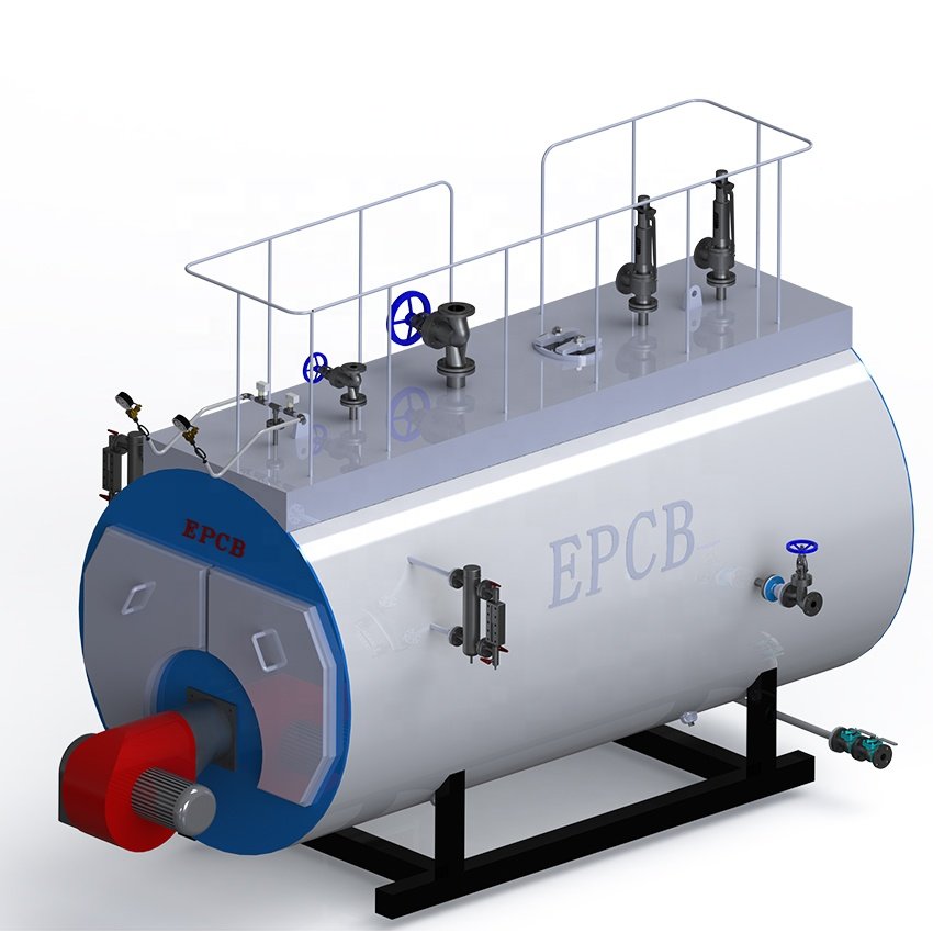 EPCB Full Automatic Diesel Oil Gas Fired 2ton 8 Ton Steam Boiler for Sterilization Pasteurization