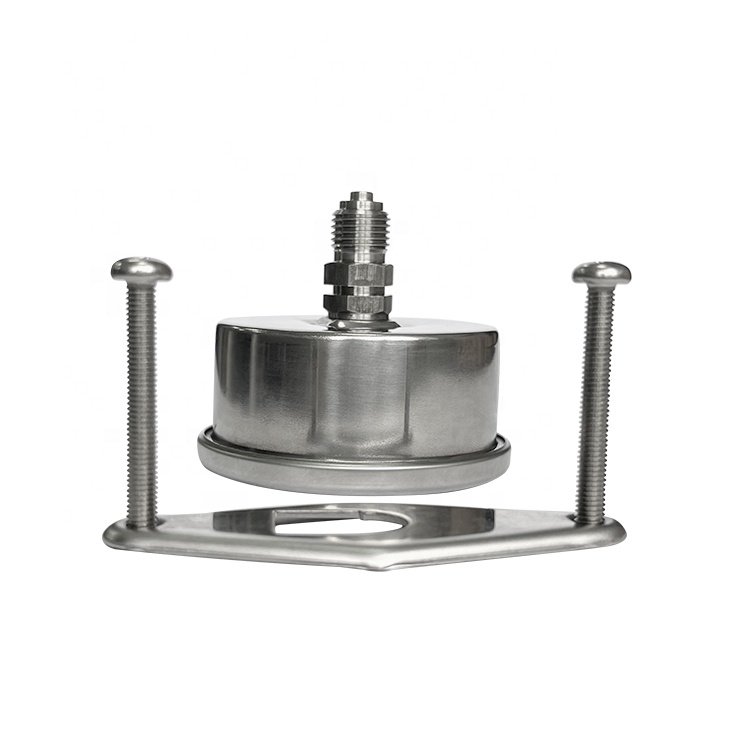stable performance all stainless steel 24psi 1.6bar axial case bioga liquid pressure gauge