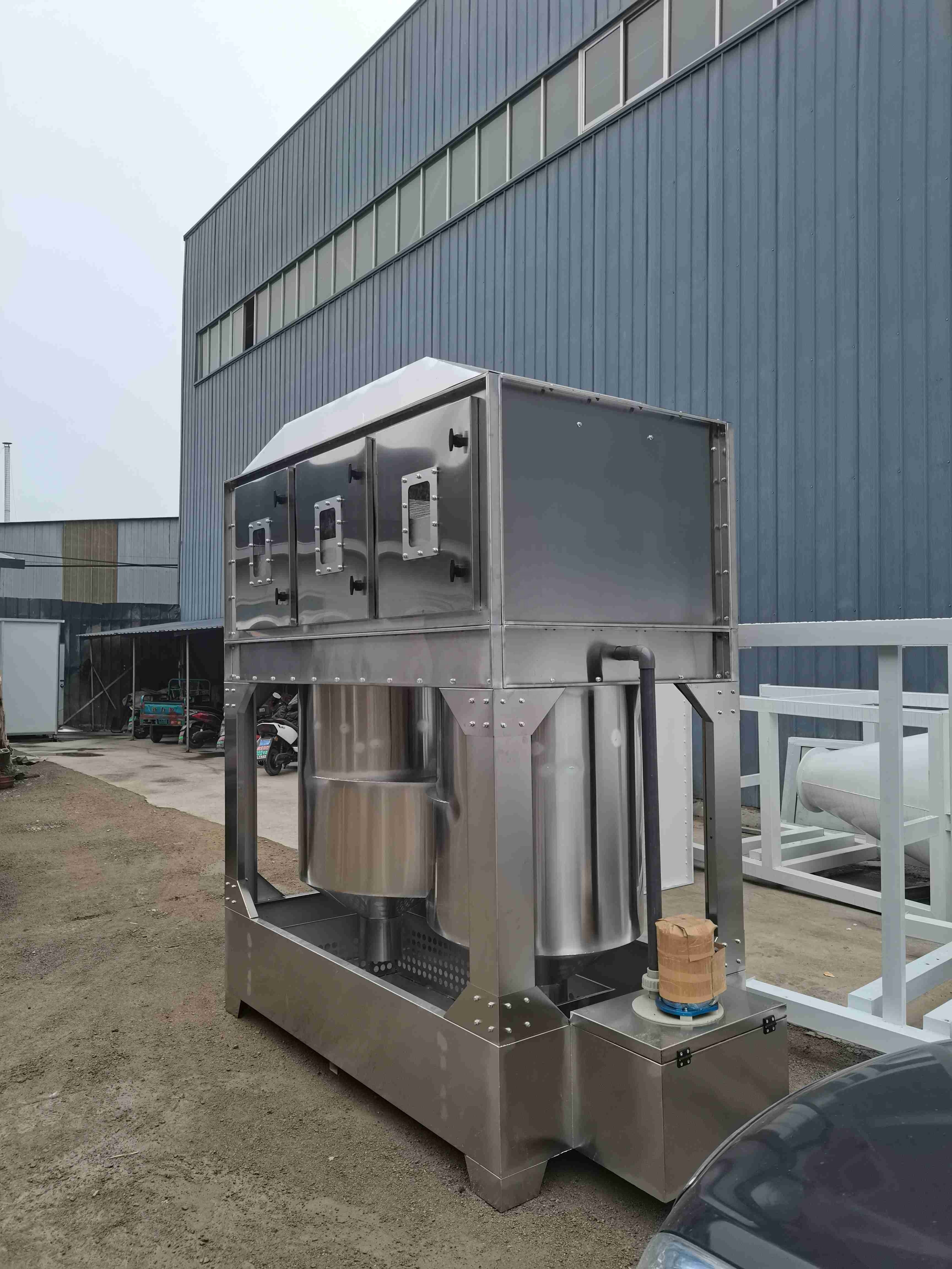flue cleaning system industrial air purifers waste to gas plant air biogas purification