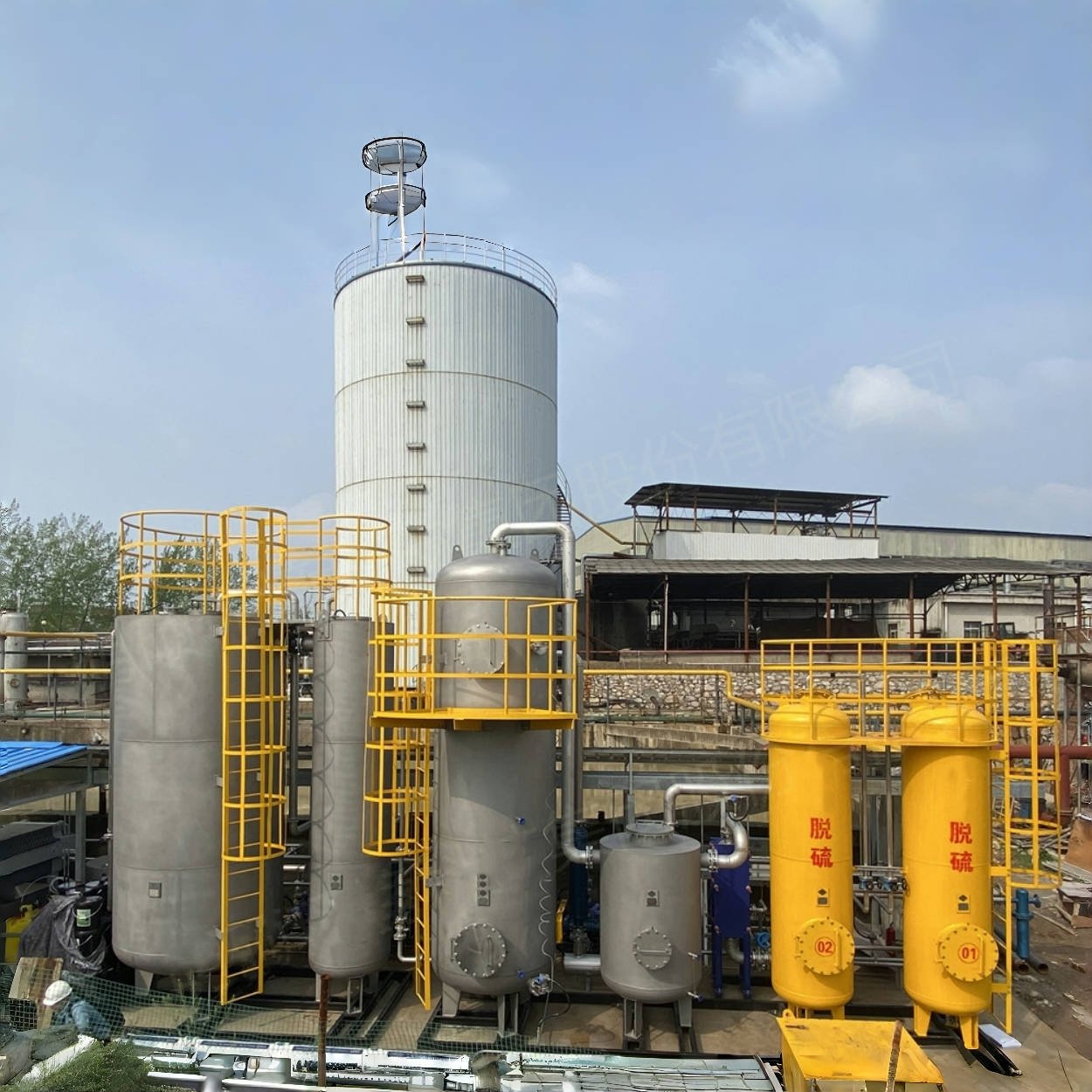 Automation Biogas H2S Filter Low Energy Consumption Membrane Methane Gas Extractor