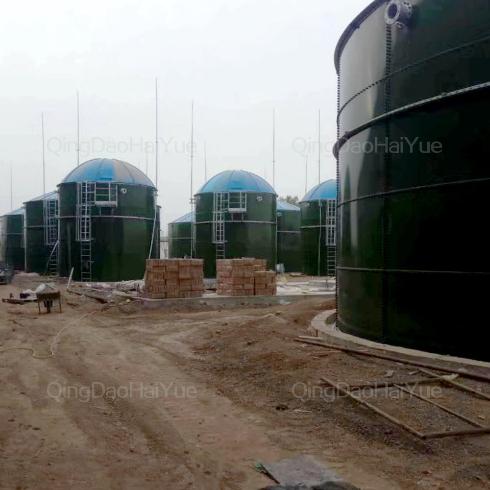 Custom large size 50000 liter enamel assembly water storage tank 1000l glass water storage tanks