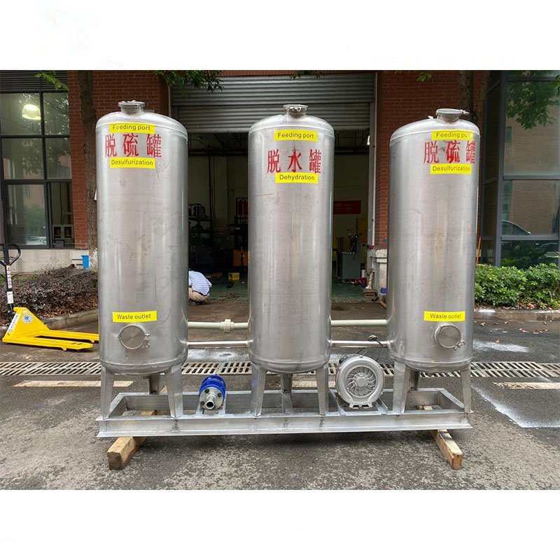 Purification System Biogas H2S Scrubber Biogas Filter Iron Oxide Desulfurizer Biogas Desulfurization