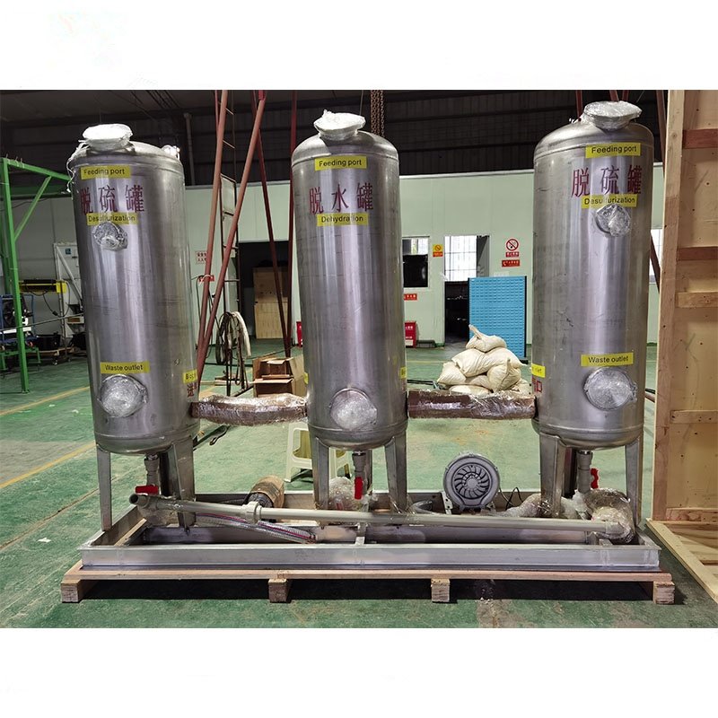 Purification System Biogas H2S Scrubber Biogas Filter Iron Oxide Desulfurizer Biogas Desulfurization