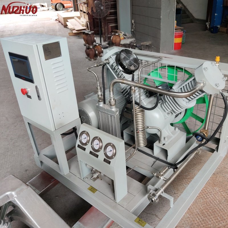 NUZHUO Best Selling Biogas N2 O2 Cylind Fill 150bar Compressor For 3nm3/h-300nm3/h Station Oxygen Plant