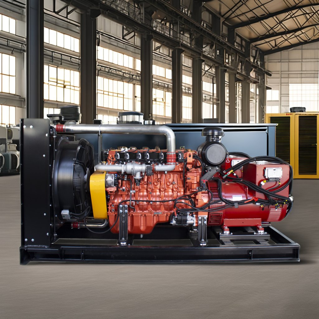 Single-Phase 50kw-250kw Brushless Natural Gas & Biogas Generator LPG Fuel 220V/380V Turbine Generator with DC Output