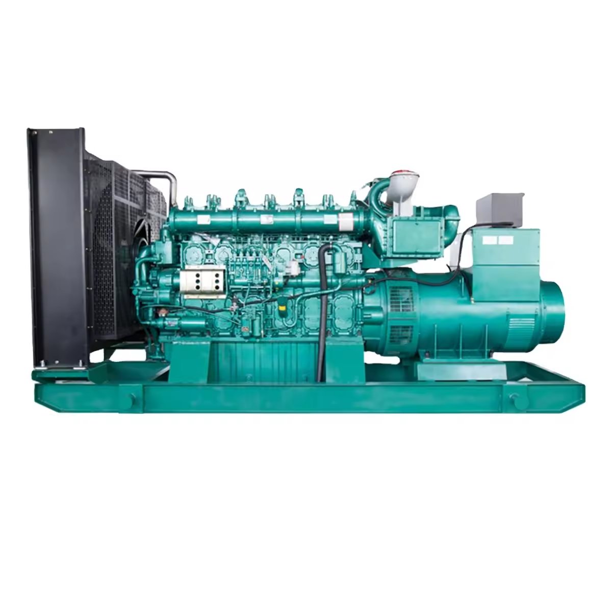 Gas turbine generators 50KW 60kva water cooled natural gas generator with silent type