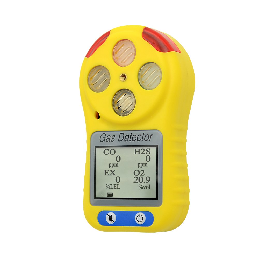Handheld Analyzer Multi 4 h2s co o2 LEL EX Biogas Gas Concentration Detector