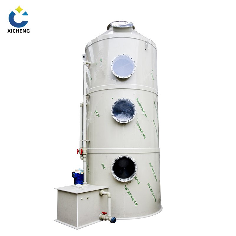 biogas scrubber flue gas treatment process industrial air filtration systems ammonia wet scrubber