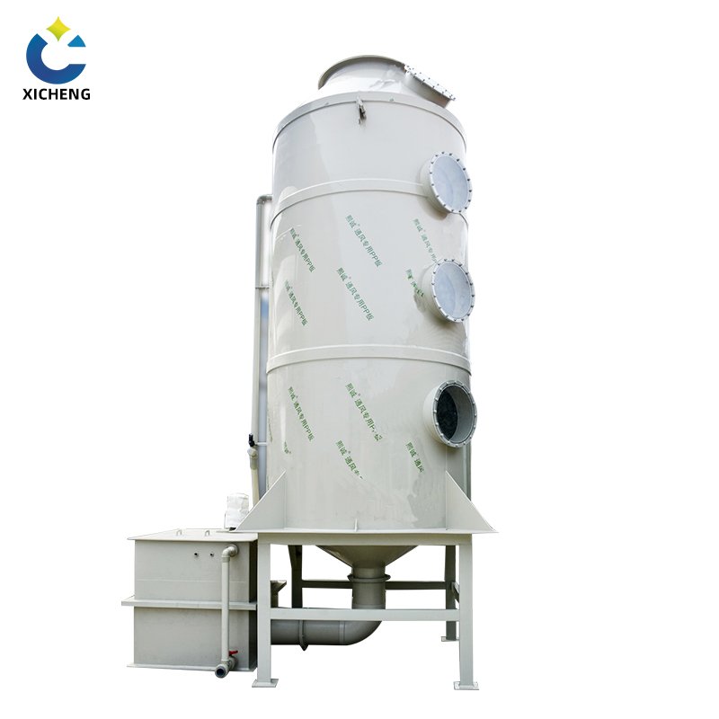 biogas scrubber flue gas treatment process industrial air filtration systems ammonia wet scrubber