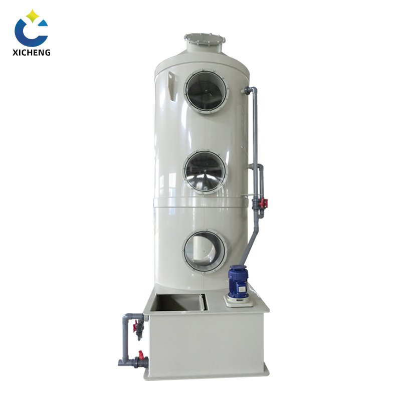 biogas scrubber flue gas treatment process industrial air filtration systems ammonia wet scrubber