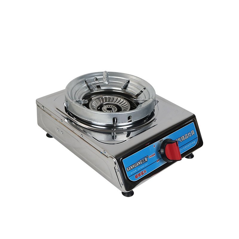 Factory Price High Quality Single Burner Biogas Stove Power Environmental Table Rotate Biogas Methane Stove