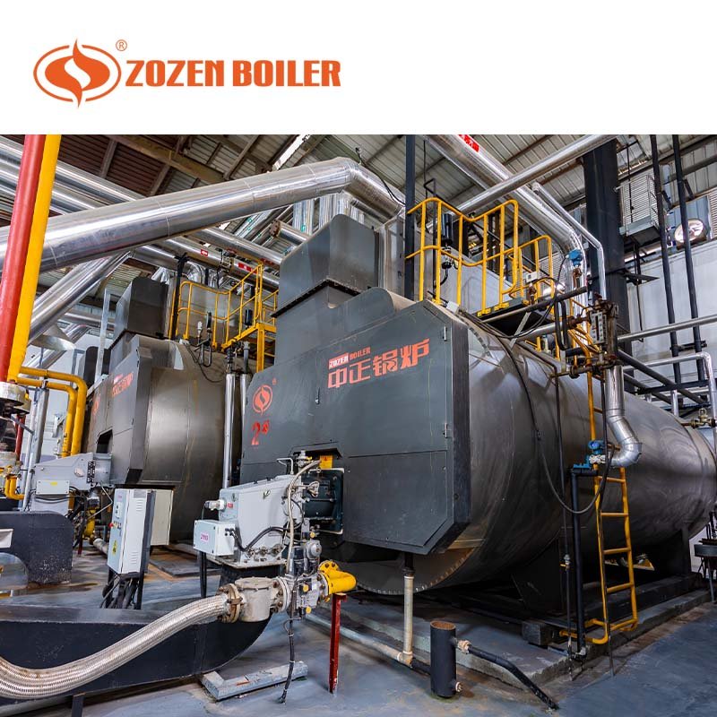 Automatic industrial 4 ton per hour lpg diesel oil fired steam boiler machine for food mill