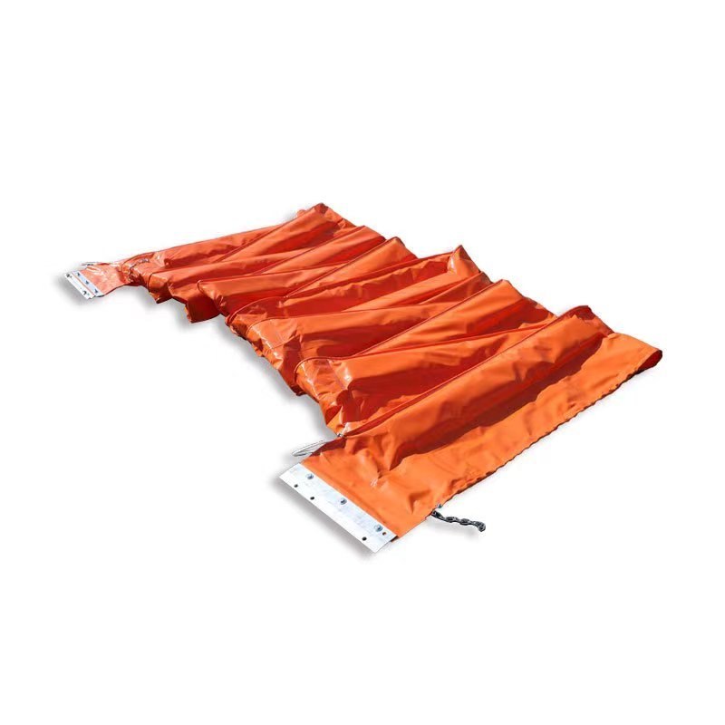 Removable soild pvc floating seaweed / oil spill barrier boom fence for shoreline and coastal