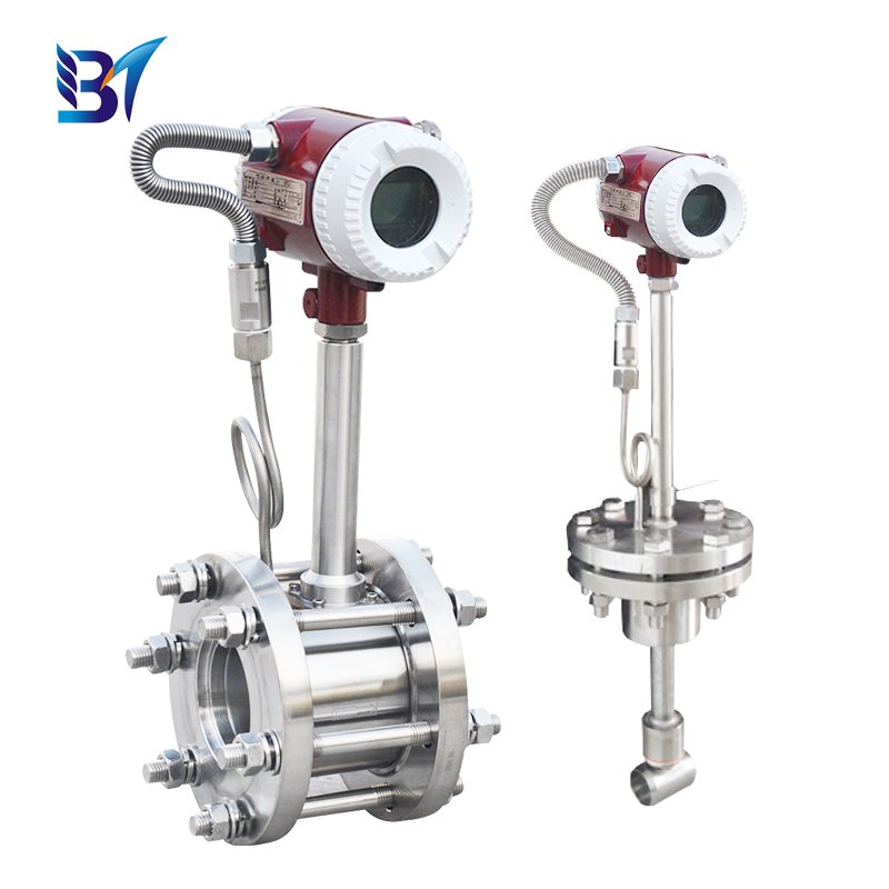 Gas vortex flow meter super heated steam vortex air flowmeter