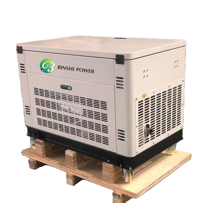 Water cooling 15KW 20KW 30KW Dual Fuel Generator Set Biogas LPG Natural Gas Gasoline Factory Supply Generator Set