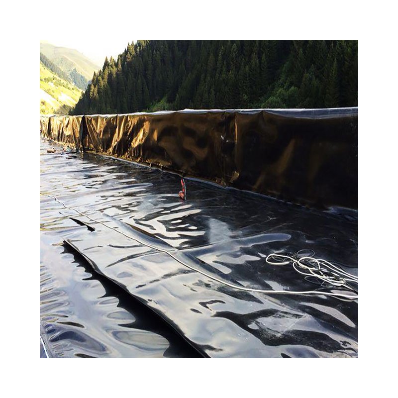 China customized 0.3mm 0.5mm 1mm 3mm hdpe composite geomembrane sheet pond liner landfill civil engineering construction