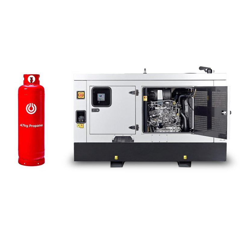 [Dual Fuel Generator] HPC188NG6 480V 3PH 60hz Natural Gas Propane LPG 188kva 150kw Gaseous Power Backup Generator Mining Use