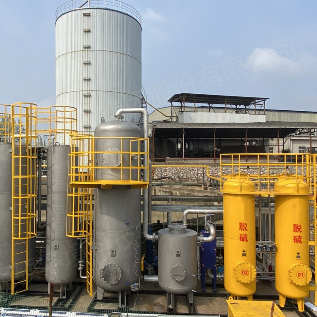 Automation Biogas H2S Scrubber Less Corrosive Amine Solution Separation CO2 To Methane