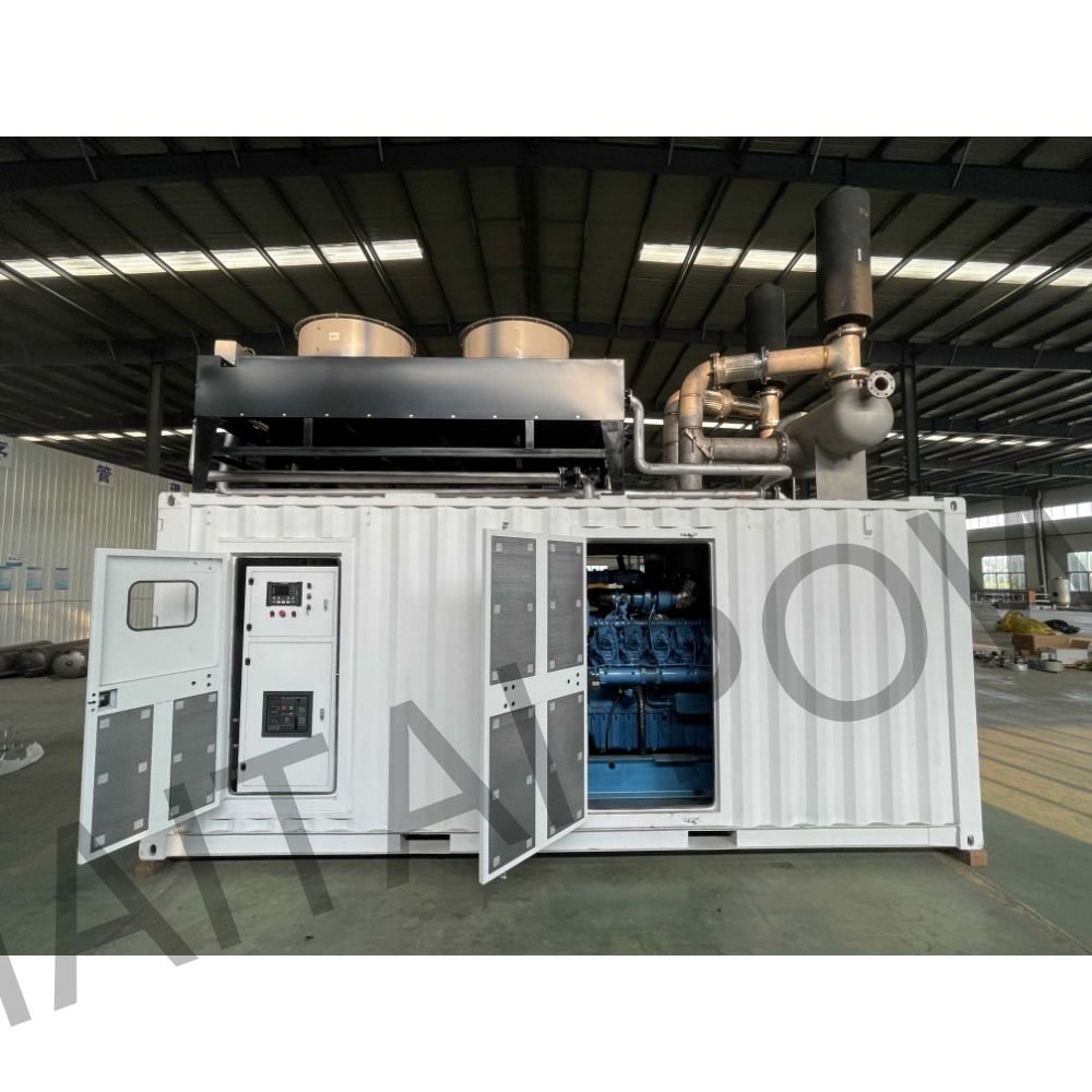 500kw 625kva Natural Gas Propane Power Generator Gas Turbine Generator For Mine 2mw Biogas Natural Gas Turbine Generator