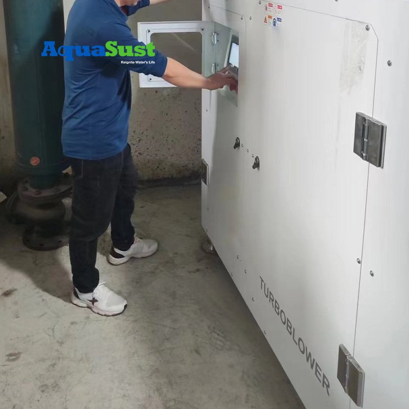 Boost Efficiency high speed turbo aeration blower for Biogas Generation System Design