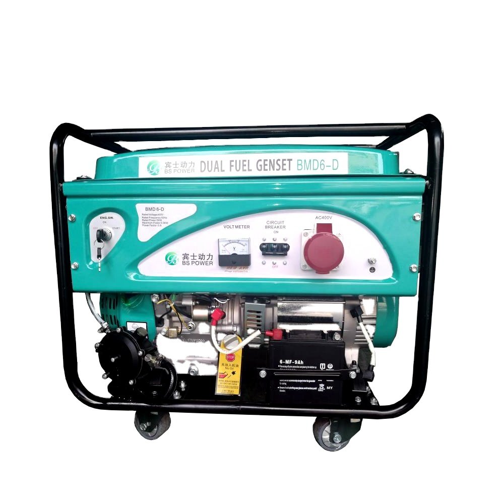 17KW 21KVA High Quality Silent Home Propane Generator Biogas Gas/Gasoline Dual Fuel Generator