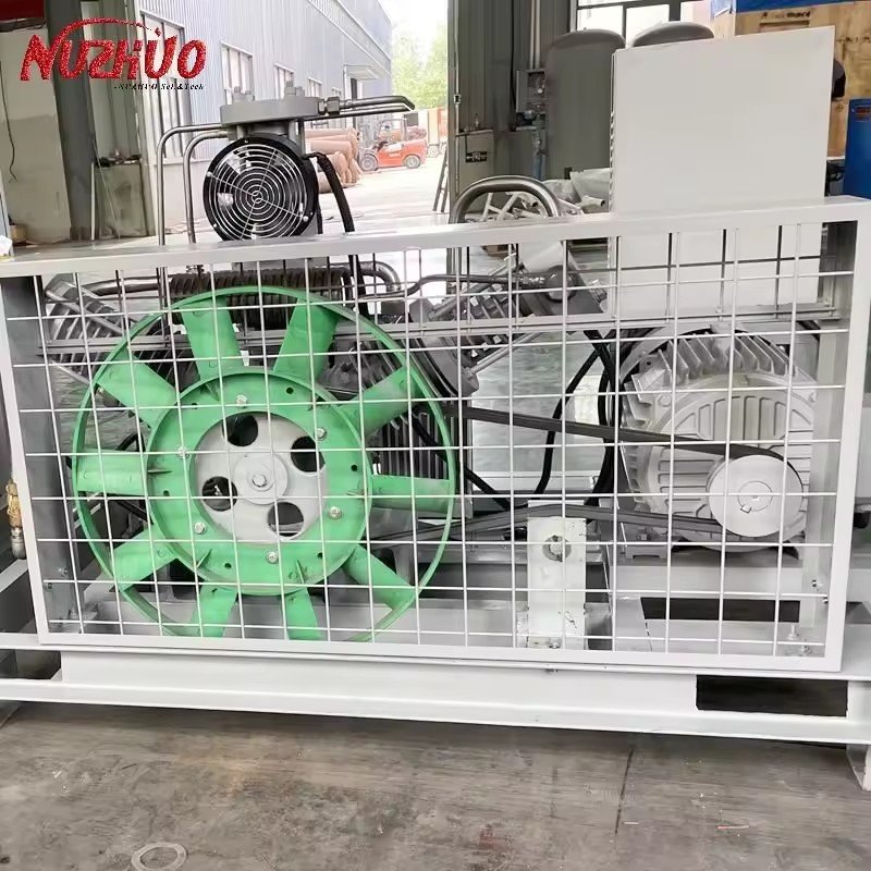 NUZHUO High Exhaust MAX 250bar N2 Oxygen Refilling Compressor Automatic All Oil Free Nitrogen O2 Booster