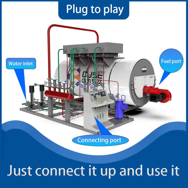 CJSE High Heating Efficiency biogas Fired Boiler Wns Series Steam Boiler For Food Industry