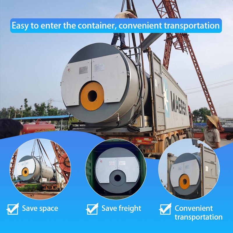 CJSE High Heating Efficiency biogas Fired Boiler Wns Series Steam Boiler For Food Industry