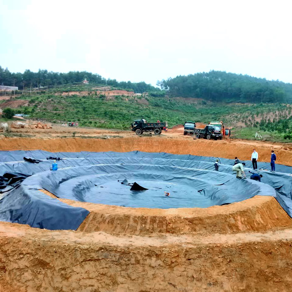 Wholesale price factory supply geomembrane hdpe 1mm fish pond plastic garden liner roll high value