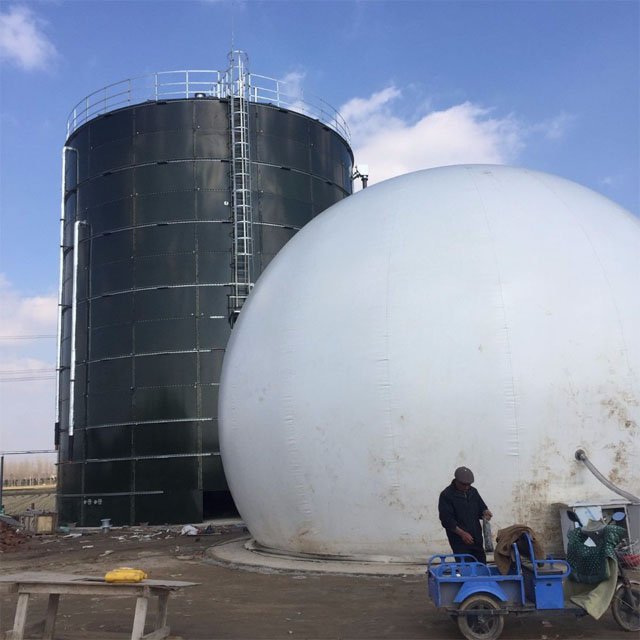 1000m3 Double Membrane Biogas Storage Holder In Biogas Fermenter Industrial