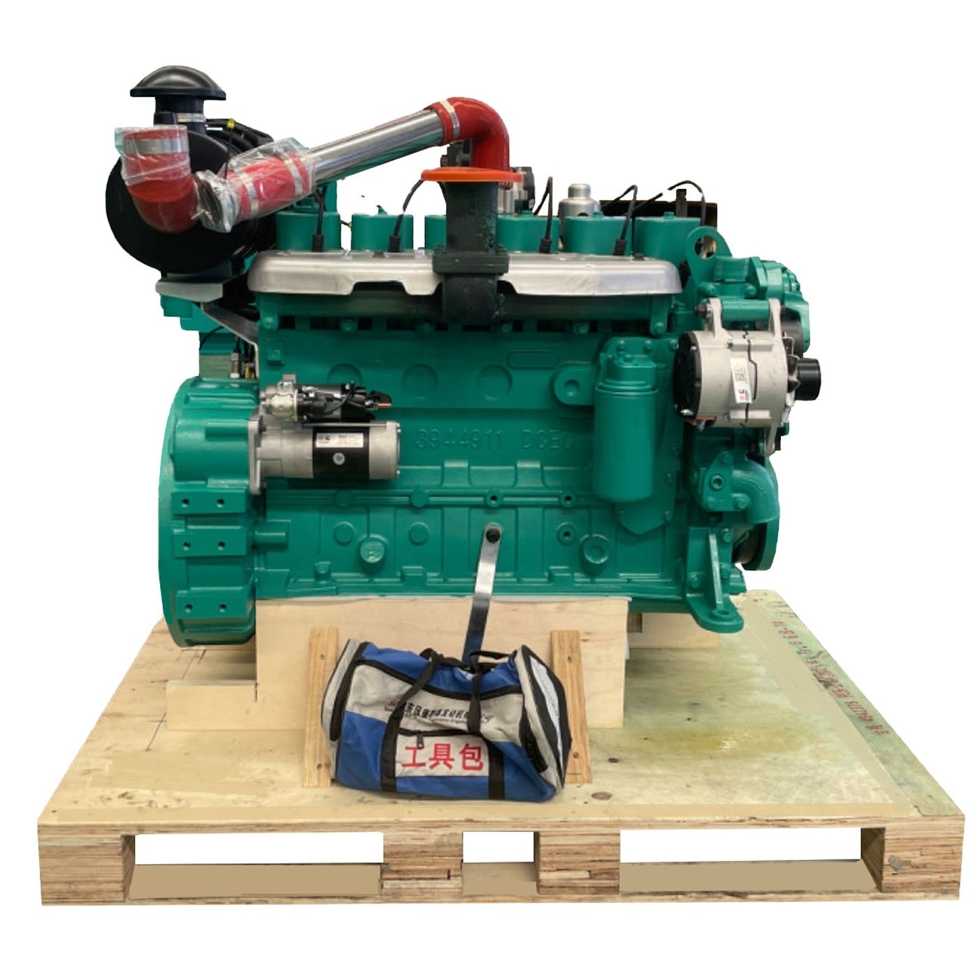 110KW 1500r/min 6BT 5.9 6 Cylinder 4 Stroke Genuine Nature CNG LNG Biogas Gas Engine For Truck Tractor Generator