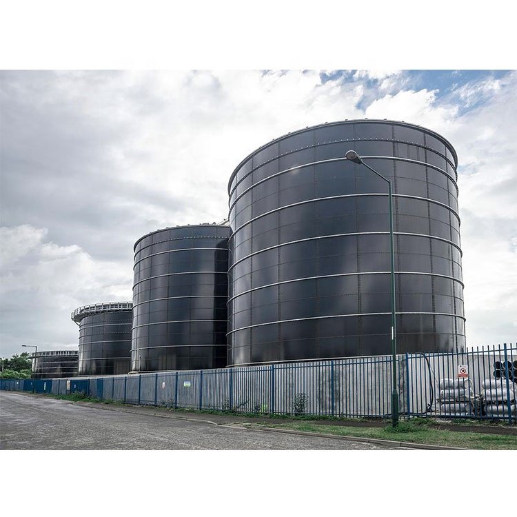 Power Generation Plant From Biogas Glass Fused To Steel Digestion Tank