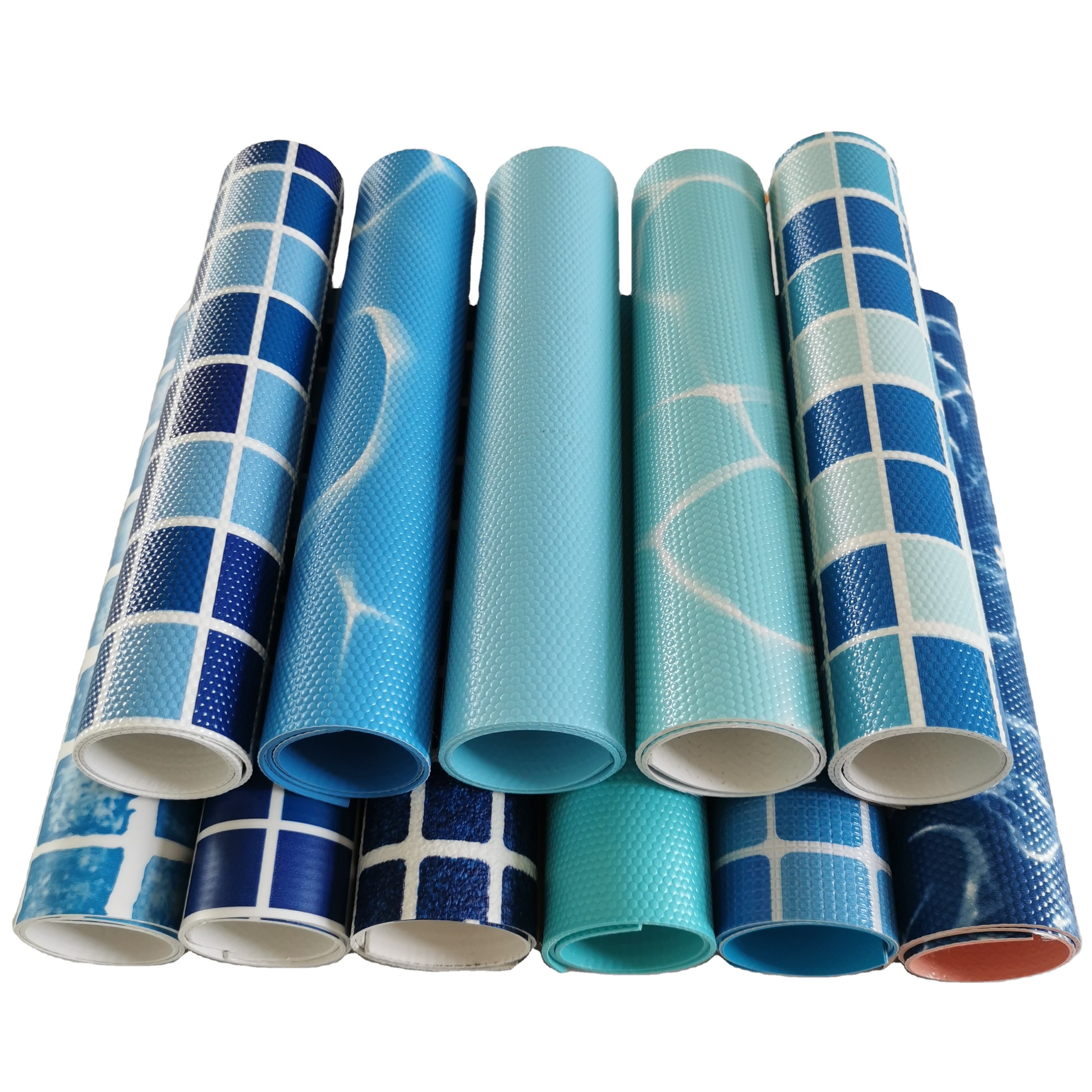 China Pvc Swimming Pool Liner Anti- skid swimming pool Tarpaulins 2200gsm