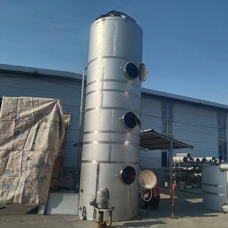 High Efficiency Alkali Washing Tower Wet Scrubber Tower With Sales Service Provided